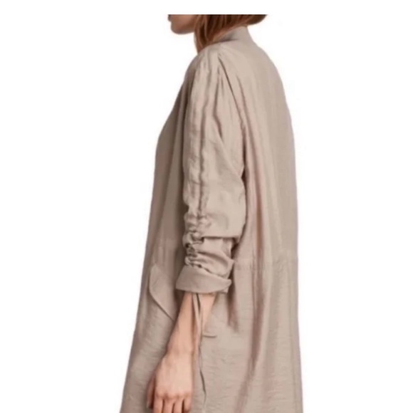 AllSaints Elio Bomber jacket sweater in dusty rose size 2 - Picture 5 of 16